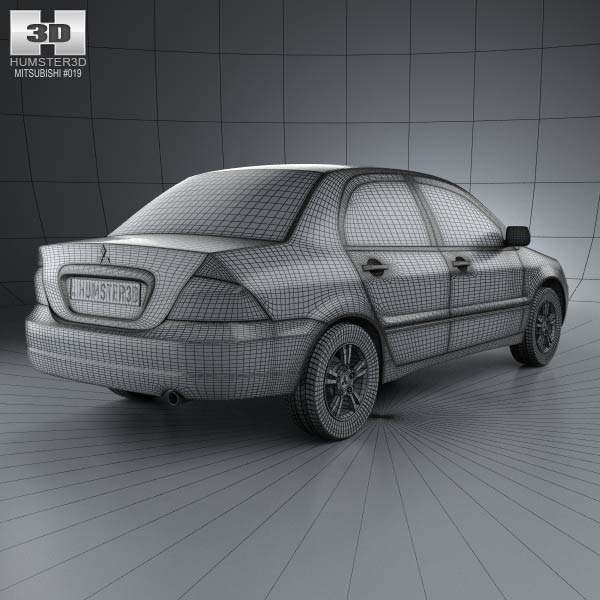 Mitsubishi Lancer Ralliart sedan 2004 3D model – Premium Quality ...