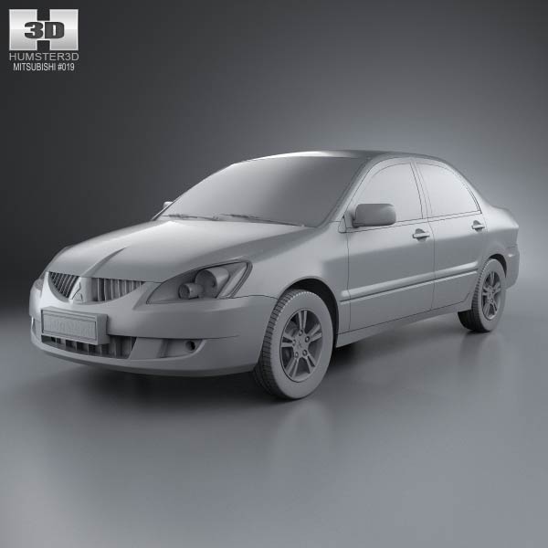 Mitsubishi Lancer Ralliart sedan 2004 3D model – Premium Quality ...