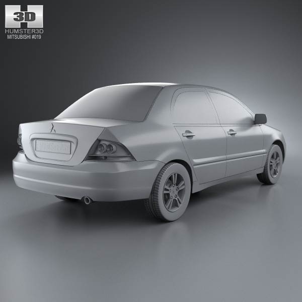 Mitsubishi Lancer Ralliart sedan 2004 3D model – Premium Quality ...